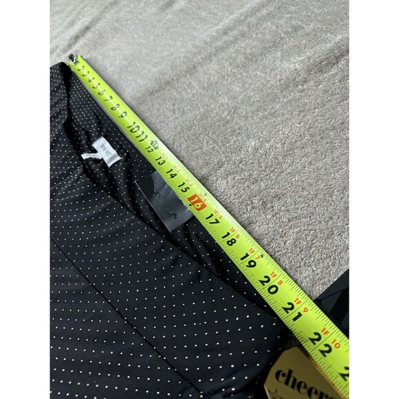 Nine West  Wide Leg Pull On Elastic Waist Pants  Black and Gold PLUS 3XL - Picture 9 of 13